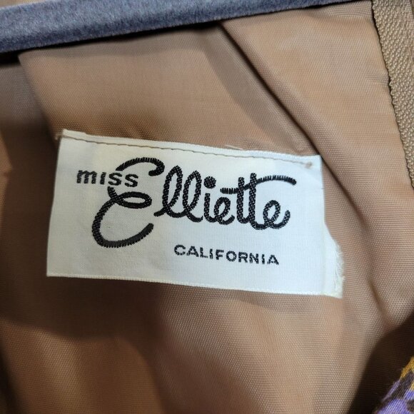 Miss Elliette Vintage Women's Chiffon Floral MIdi Flutter Sleeve V-Neck Dress sz - Picture 5 of 11